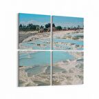 Olla 14386K4 Doğa / Manzara Görseli Kare 4'lü Kanvas Tablo (Ölçü: 125X125)