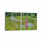 Olla 13829K2Y Doğa / Manzara Görseli Kare 2'li Yatay Kanvas Tablo (Ölçü: 85X40)