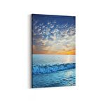 Olla 16034D Günbatımı Görseli Dikey Kanvas Tablo (Ölçü: 60X90)