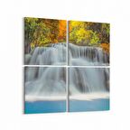 Olla 13588K4 Doğa / Manzara Görseli Kare 4'lü Kanvas Tablo (Ölçü: 145X145)