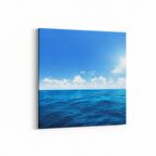 Olla 16382K Kumsal / Sahil Görseli Kare Kanvas Tablo (Ölçü: 30X30)