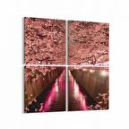 Olla 14000K4 Doğa / Manzara Görseli Kare 4'lü Kanvas Tablo (Ölçü: 145X145)