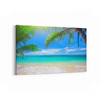 Olla 16592Y Kumsal / Sahil Görseli Yatay Kanvas Tablo (Ölçü: 45X30)