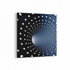 Olla 10253K Abstract Girdap Görsel Kare Kanvas Tablo (Ölçü: 25X25)