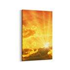 Olla 16117D Günbatımı Görseli Dikey Kanvas Tablo (Ölçü: 60X90)