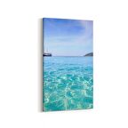 Olla 16442DD Kumsal / Sahil Görseli Dikey Dar Kanvas Tablo (Ölçü: 30X60)