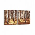 Olla 14095K2Y Doğa / Manzara Görseli Kare 2'li Yatay Kanvas Tablo (Ölçü: 65X30)