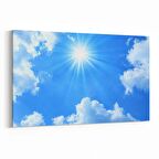Olla 15527Y Gökyüzü Bulut Görseli  Yatay Kanvas Tablo (Ölçü: 150X100)