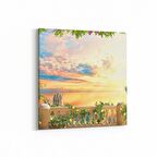 Olla 14098K Doğa / Manzara Görseli Kare Kanvas Tablo (Ölçü: 25X25)