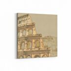 Olla 18443K Yapı Görseli Kare Kanvas Tablo (Ölçü: 25X25)