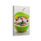 Olla 15031DD Gıda Görseli Dikey Dar Kanvas Tablo (Ölçü: 40X80)