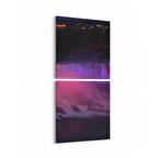 Olla 13545K2D Doğa / Manzara Görseli Kare 2'li Dikey Kanvas Tablo (Ölçü: 30X65)