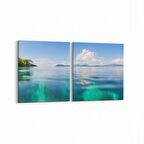 Olla 14212K2Y Doğa / Manzara Görseli Kare 2'li Yatay Kanvas Tablo (Ölçü: 125X60)