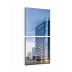 Olla 18845KD Yapı Görseli Kare 2'li Dikey Kanvas Tablo (Ölçü: 30X65)