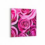 Olla 11567K Çiçek Görseli Kare Kanvas Tablo (Ölçü: 100X100)