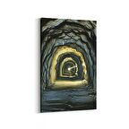 Olla 18965D Yapı Görseli Dikey Kanvas Tablo (Ölçü: 80X120)