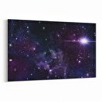 Olla 14706Y Gece Gökyüzü Görseli Yatay Kanvas Tablo (Ölçü: 120X80)
