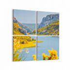 Olla 13408K4 Doğa / Manzara Görseli Kare 4'lü Kanvas Tablo (Ölçü: 145X145)