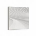 Olla 10449K Beyaz Kabartma Görseli Kare Kanvas Tablo (Ölçü: 30X30)