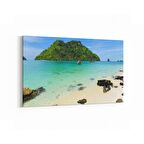 Olla 16565Y Kumsal / Sahil Görseli Yatay Kanvas Tablo (Ölçü: 150X100)