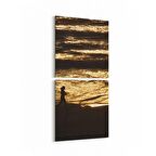 Olla 14378K2D Doğa / Manzara Görseli Kare 2'li Dikey Kanvas Tablo (Ölçü: 30X65)