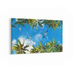 Olla 11499Y Palmiye Ağacı Görseli Yatay Kanvas Tablo (Ölçü: 30X20)