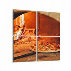 Olla 15285K4 Gıda Görseli Kare 4'lü Kanvas Tablo (Ölçü: 65X65)