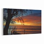 Olla 15982Y Günbatımı Görseli Yatay Kanvas Tablo (Ölçü: 45X30)