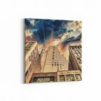 Olla 18267K4 Yapı Görseli Kare 4'lü Kanvas Tablo (Ölçü: 125X125)