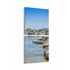 Olla 14206K2D Doğa / Manzara Görseli Kare 2'li Dikey Kanvas Tablo (Ölçü: 30X65)