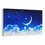 Olla 14783Y Gece Gökyüzü Görseli Yatay Kanvas Tablo (Ölçü: 150X100)