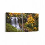 Olla 14574K2Y Doğa / Manzara Görseli Kare 2'li Yatay Kanvas Tablo (Ölçü: 65X30)