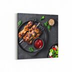 Olla 14963K Gıda Görseli Kare Kanvas Tablo (Ölçü: 25X25)