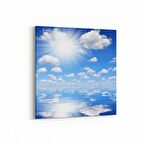 Olla 15515K Gökyüzü Bulut Görseli  Kare Kanvas Tablo (Ölçü: 30X30)