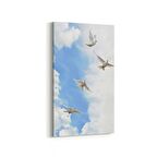 Olla 15892DD Gökyüzü Kuşlar Görseli Dikey Dar Kanvas Tablo (Ölçü: 60X120)