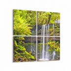 Olla 14417K4 Doğa / Manzara Görseli Kare 4'lü Kanvas Tablo (Ölçü: 125X125)