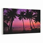 Olla 16077Y Günbatımı Görseli Yatay Kanvas Tablo (Ölçü: 120X80)