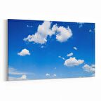 Olla 15461Y Gökyüzü Bulut Görseli  Yatay Kanvas Tablo (Ölçü: 120X80)