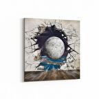 Olla 17690K Uzay Görseli Kare Kanvas Tablo (Ölçü: 30X30)
