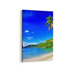 Olla 16638D Kumsal / Sahil Görseli Dikey Kanvas Tablo (Ölçü: 100X150)