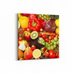 Olla 15016K Gıda Görseli Kare Kanvas Tablo (Ölçü: 25X25)