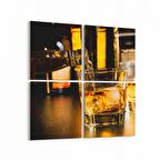 Olla 15111K4 Gıda Görseli Kare 4'lü Kanvas Tablo (Ölçü: 65X65)