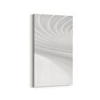 Olla 10449DD Beyaz Kabartma Görseli Dikey Dar Kanvas Tablo (Ölçü: 40X80)