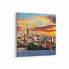 Olla 18055K Yapı Görseli Kare Kanvas Tablo (Ölçü: 100X100)