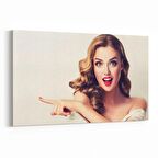 Olla 16936Y Model / Manken Görseli Yatay Kanvas Tablo (Ölçü: 45X30)