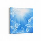 Olla 15737K Gökyüzü Bulut Görseli  Kare Kanvas Tablo (Ölçü: 25X25)