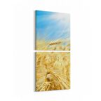 Olla 13893K2D Doğa / Manzara Görseli Kare 2'li Dikey Kanvas Tablo (Ölçü: 30X65)
