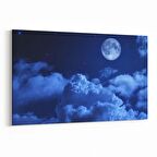 Olla 14672Y Gece Gökyüzü Görseli Yatay Kanvas Tablo (Ölçü: 120X80)