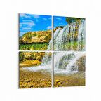 Olla 13262K4 Doğa / Manzara Görseli Kare 4'lü Kanvas Tablo (Ölçü: 125X125)