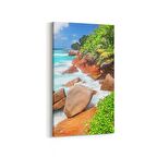 Olla 14229DD Doğa / Manzara Görseli Dikey Dar Kanvas Tablo (Ölçü: 60X120)